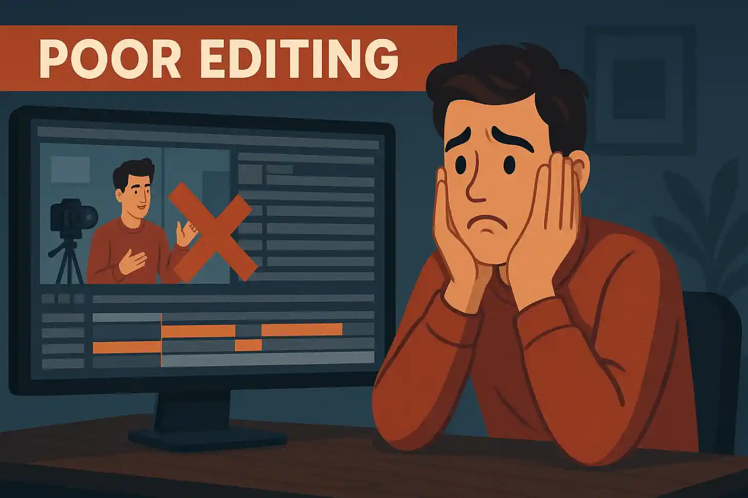 Common audio quality mistakes in video production including echo and background noise